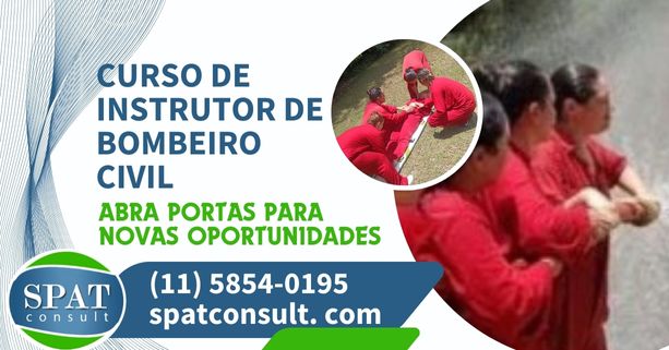 Instrutor de Bombeiro Civil conduzindo uma aula prática.