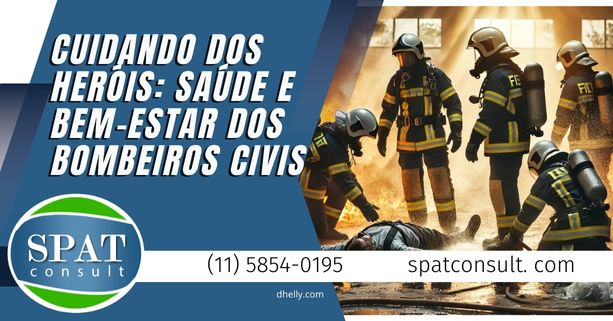 Bombeiros civis participando de atividades de bem-estar e saúde.